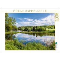 CALVENDO Puzzle CALVENDO Puzzle Karpfenteich 1000 Teile Lege-Größe 64 x 48 cm Foto-Puzzle Bild von Haenson, 1000 Puzzleteile von CALVENDO