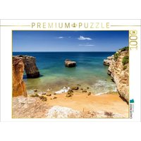 CALVENDO Puzzle CALVENDO Puzzle Praia de Albufeira - Algarve, Portugal 1000 Teile Lege-Größe 64 x 48 cm Foto-Puzzle Bild von TomKli, 1000 Puzzleteile von CALVENDO