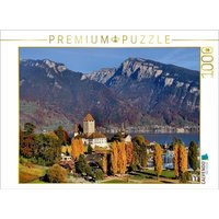 CALVENDO Puzzle CALVENDO Puzzle Spiez, Berner Oberland, Schweiz 1000 Teile Lege-Größe 64 x 48 cm Foto-Puzzle Bild von swissmountainview.ch, 1000 Puzzleteile von CALVENDO