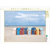 CALVENDO Puzzle CALVENDO Puzzle Strandkörbe für den nahenden Sturm vorbereitet 2000 Teile Lege-Größe 90 x 67 cm Foto-Puzzle Bild von Ute Anna Hopp-Noller, 2000 Puzzleteile von CALVENDO