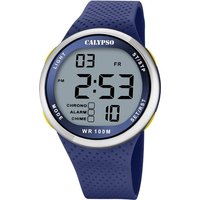 CALYPSO WATCHES Digitaluhr Calypso Herren Jugend Uhr Digital, Herren, Jugend Armbanduhr rund, Kunststoffarmband blau, Sport von CALYPSO WATCHES