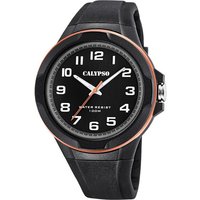 CALYPSO WATCHES Quarzuhr Calypso Herren Jugend Uhr Analog, Herren, Jugend Armbanduhr rund, Kunststoffarmband schwarz, Casual von CALYPSO WATCHES