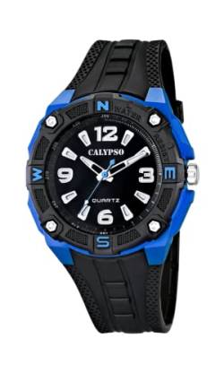 Calypso Herren Analog Quarz Uhr mit Plastik Armband K5634/3 von CALYPSO