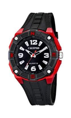 Calypso Herren Analog Quarz Uhr mit Plastik Armband K5634/4 von CALYPSO
