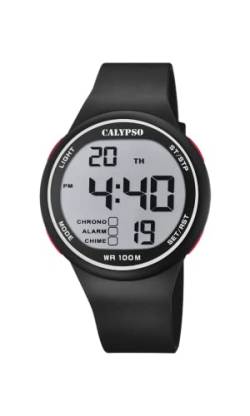 Calypso Herren Digital Gesteppte Daunenjacke Uhr mit Kunststoff Armband K5795/1 von CALYPSO