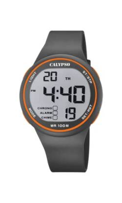 Calypso Herren Digital Gesteppte Daunenjacke Uhr mit Kunststoff Armband K5795/4 von CALYPSO