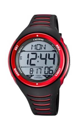 Calypso Herren Digital Gesteppte Daunenjacke Uhr mit Kunststoff Armband K5807/3 von CALYPSO