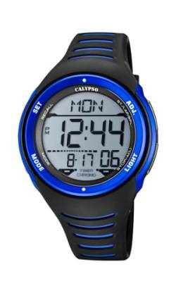 Calypso Herren Digital Gesteppte Daunenjacke Uhr mit Kunststoff Armband K5807/4 von CALYPSO