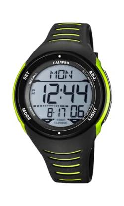 Calypso Herren Digital Gesteppte Daunenjacke Uhr mit Kunststoff Armband K5807/5 von CALYPSO