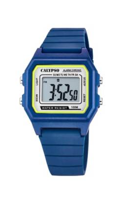 Calypso Unisex Digital Gesteppte Daunenjacke Uhr mit Kunststoff Armband K5805/3 von CALYPSO