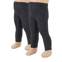 | 2 PAAR KURZE BABY LEGGINGS | WEISS, SCHWARZ | 6/12/18/24 MONATE | ITALIAN HOSIERY | (6 Monate, Schwarz) von CALZITALY