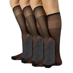 | 3 PAAR KNIESTRÜMPFE MIT LYCRA-KOMFORTSOHLE | 20 DEN | ONE SIZE | BEIGE, SCHWARZ | ITALIAN HOSIERY | (One Size DE: 36/41, Schwarz) von CALZITALY