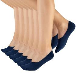 CALZITALY 6/12 Paar Füsslinge Unisex aus Baumwolle, Unsichtbare Sneakersocken für Mann und Frau, Made in Italy (39-42, 6 Paar - Blau) von CALZITALY