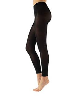 CALZITALY | BALLETT LEGGINGS FÜR FRAUEN | 3D MIRKOFASER | 60 DEN | SCHWARZ | S/M, L/XL | ITALIAN HOSIERY | (S/M, Schwarz) von CALZITALY