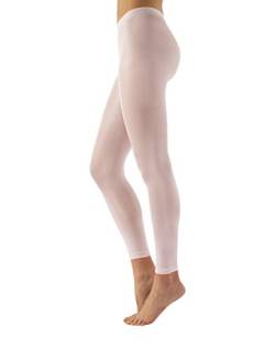 CALZITALY Damen Tanz Leggings | Blickdichte Ballett Strumpfhosen ohne Fuß | S/M, L/XL | Schwarz | 60 DEN | Made in Italy (L/XL, Rosa) von CALZITALY