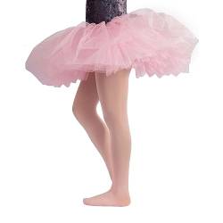 CALZITALY Mädchen Ballettstrumpfhosen | Professionelle Tanz Strumpfhose | Hautfarbe, Schwarz, Weiß, Rosa | 4-14 Jahre | 40 DEN | Made in Italy (14 Jahre, Rosa) von CALZITALY