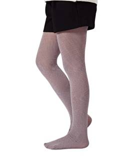 CALZITALY Mädchen Strumpfhose mit Glitzer, Glänzende Strumpfhosen, Strumpfhose Kleine Kinder, Von 2 zu 14 Jahren, Rosa, Schwarz, Mehrfarbig, 40 DEN, Made in Italy (Mehrfarbig, 2-4 Jahre) von CALZITALY