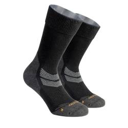 CALZITALY PACK 1 2 3 PAARE Trekkingsocken, Blasenfreisocken, Ski Socken, Wandersocken, Socken mit Sohle | Made in Italy (39-42, 2 Paare: Schwarz) von CALZITALY