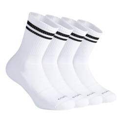 CALZITALY PACK 2/3/4 PAARE Gepolsterte Socken, Anti Blister Socken, Sport Socken, Tennis Running Running Sport Socken | Made in Italy (39-42, 2 Paare - Weiß/Schwarz) von CALZITALY