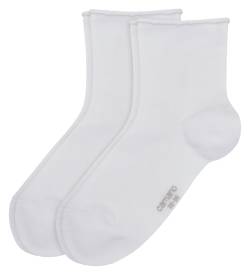 Camano Damen Quarter Socken Cotton Fine 2er Pack von CAMANO