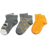 Camano Sneakersocken CA3842 (Packung, 3-Paar, 3 Paar) Kinder Socken Jungen Mädchen Baumwolle Quarter-Socken Sneakersocken von CAMANO