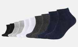 Camano Unisex Socken CA-Soft Organic Cotton Quarter 10er Pack von CAMANO