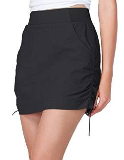 Camel Crown Damen Casual Skort - Schwarz - Mittel von CAMEL CROWN