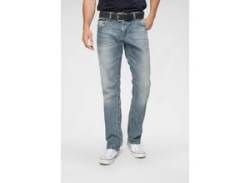 Loose-fit-Jeans CAMP DAVID Gr. 31, Länge 34, blau (light stone used) Herren Jeans Comfort Fit von CAMP DAVID