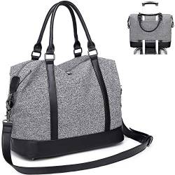 Damen Reisetasche mit Trolleygriff, A-grau, One_Size, modern/enganliegend von CAMTOP