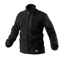 CANIS CXS OTAWA Fleece Arbeitsjacke Herren Fleeceisolierte Jacke mit Reißverschluss Outdoor Trekking Wander sehr Dicke Polar die dickste Fleecejacke; Farbe Schwarz (M) von CANIS