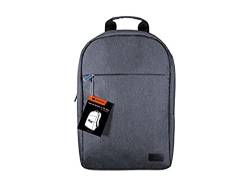 Canyon Extra dünner minimalistischer Rucksack für 15,6 Zoll Laptops, Reißverschluss, gummierte Riemen, verstellbare Schultergurte von CANYON