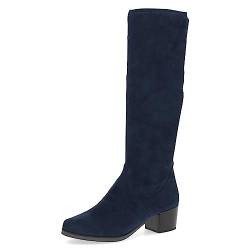 CAPRICE Damen Hohe Stiefel mit Absatz Airmotion bis zum Knie Blockabsatz Weite G, Blau (Ocean Stretch), 37.5 EU von CAPRICE