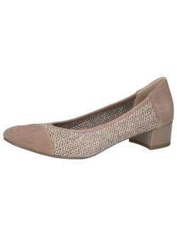 CAPRICE Damen Pumps Bast mit Blockabsatz, Braun (Mud Comb), 38 EU von CAPRICE