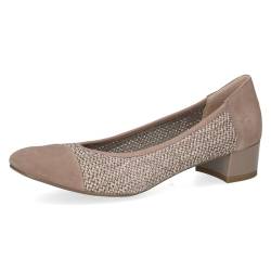 CAPRICE Damen Pumps Bast mit Blockabsatz, Braun (Mud Comb), 40 EU von CAPRICE