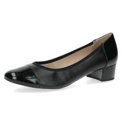 CAPRICE Damen Pumps Lack mit Blockabsatz, Schwarz (Black Comb), 37.5 EU von CAPRICE