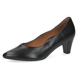 CAPRICE Damen Pumps Memotion aus Leder Spitz Weite G, Schwarz (Black Nappa), 36 EU von CAPRICE