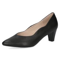 CAPRICE Damen Pumps aus Leder mit Trichterabsatz, Schwarz (Black Nappa), 37 EU von CAPRICE