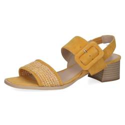 CAPRICE Damen Sandalen mit Absatz mit Schnalle mit Riemchen, Gelb (Yellow Comb), 37 EU von CAPRICE