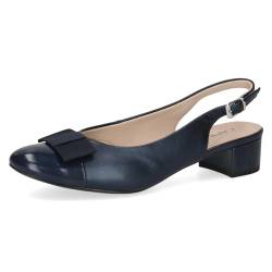 CAPRICE Damen Slingpumps mit Schleife Elegant, Blau (Navy Comb), 38 EU von CAPRICE