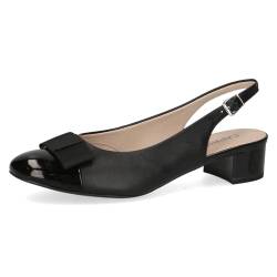 CAPRICE Damen Slingpumps mit Schleife Elegant, Schwarz (Black Comb), 37 EU von CAPRICE