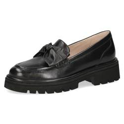 CAPRICE Damen Slipper aus Leder mit Schleife, Schwarz (Black Softnap.), 38 EU von CAPRICE