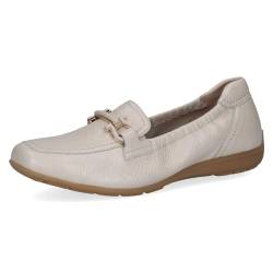 CAPRICE Damen Slipper aus Leder mit Schnalle, Cremefarben (Pearl Perl Dee), 37 EU von CAPRICE