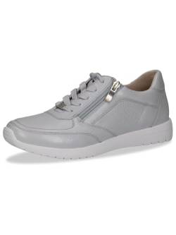 CAPRICE Damen Sneaker flach aus Leder mit Reißverschluss, Lila (Lt.Blue Pe.Dee), 38 EU von CAPRICE