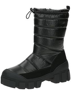 CAPRICE Damen Winterstiefel mit Absatz Climotion Gefüttert Plateau Weite G, Schwarz (Black Comb), 40 EU von CAPRICE