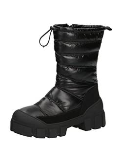 CAPRICE Damen Winterstiefel mit Absatz Climotion Wasserabweisend Gefüttert Weite G Vegan, Schwarz (Black Comb 1), 37 EU von CAPRICE