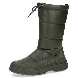 CAPRICE Damen Winterstiefel ohne Absatz Airmotion mit Schnürung Gefüttert Weite G, Grün (Khaki Comb), 37.5 EU von CAPRICE