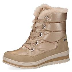 CAPRICE Damen Winterstiefeletten zum Schnüren Airmotion Fell mit Reißverschluss Weite G, Braun (Mud Comb), 38.5 EU von CAPRICE