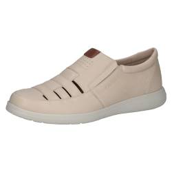 Caprice Herren Slipper aus Leder mit Cut-Out, Beige (Beige Comb), 45 von CAPRICE