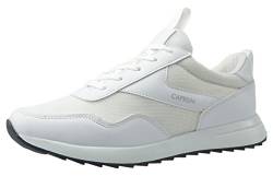 CAPRIUM Sneaker Freizeit Sportschuhe Schuhe Herren Damen Hochwertig, Unisex 0007 Größe 42, Farbe Weiß von CAPRIUM