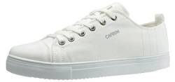 CAPRIUM Sneaker Low-top Schuhe Herren Turnschuhe Freizeit Stoffschuhe Sportschuhe Größe 42, Farbe Weiß von CAPRIUM